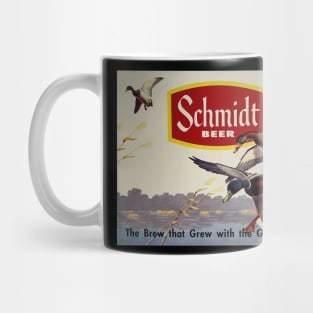 Schmidt Beer Duck Hunting Vintage Retro Mug